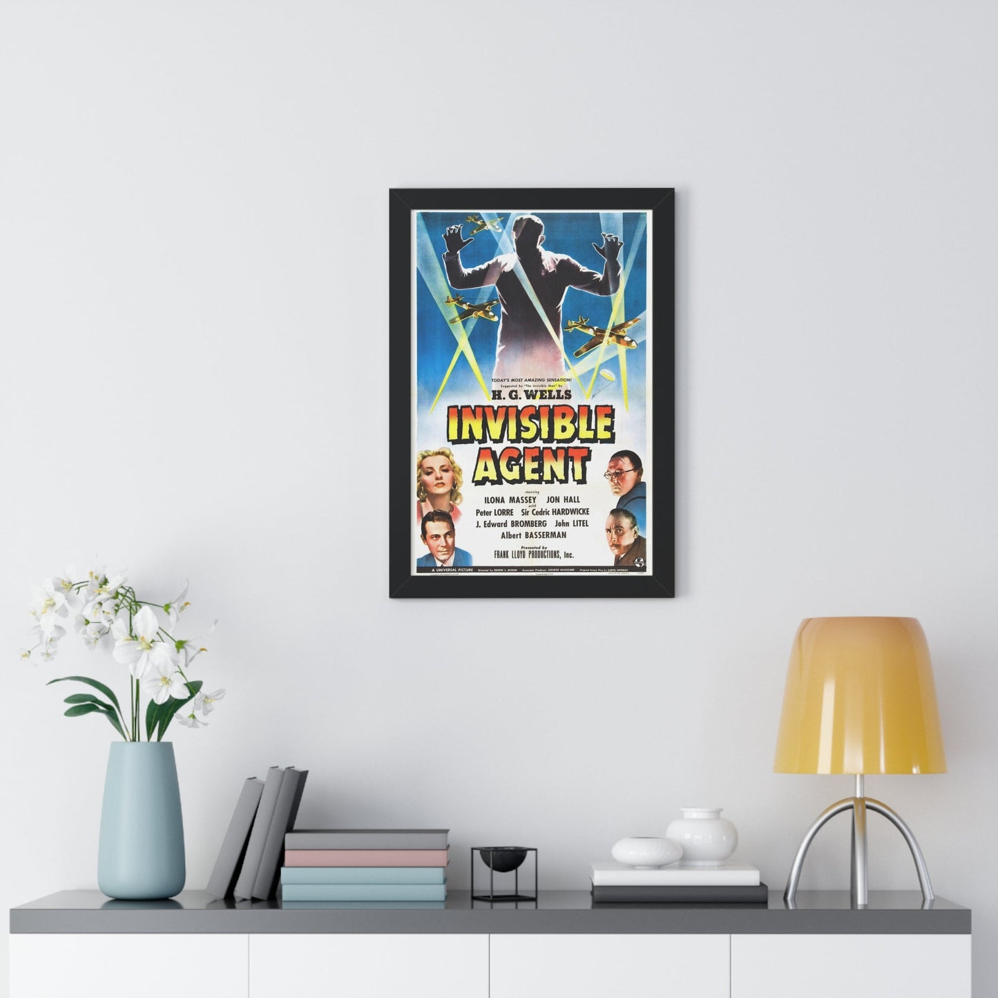 INVISIBLE AGENT 1942 - Framed Movie Poster-The Sticker Space