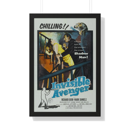 INVISIBLE AVENGER 1958 - Framed Movie Poster-20" x 30"-The Sticker Space