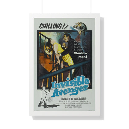 INVISIBLE AVENGER 1958 - Framed Movie Poster-20" x 30"-The Sticker Space