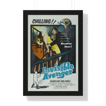 INVISIBLE AVENGER 1958 - Framed Movie Poster - The Sticker Space