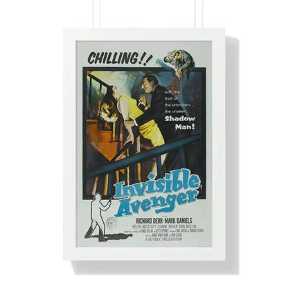 INVISIBLE AVENGER 1958 - Framed Movie Poster - The Sticker Space
