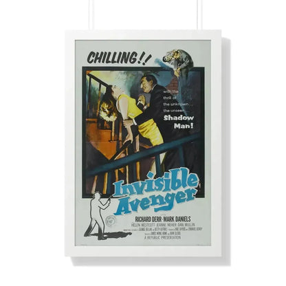 INVISIBLE AVENGER 1958 - Framed Movie Poster - The Sticker Space