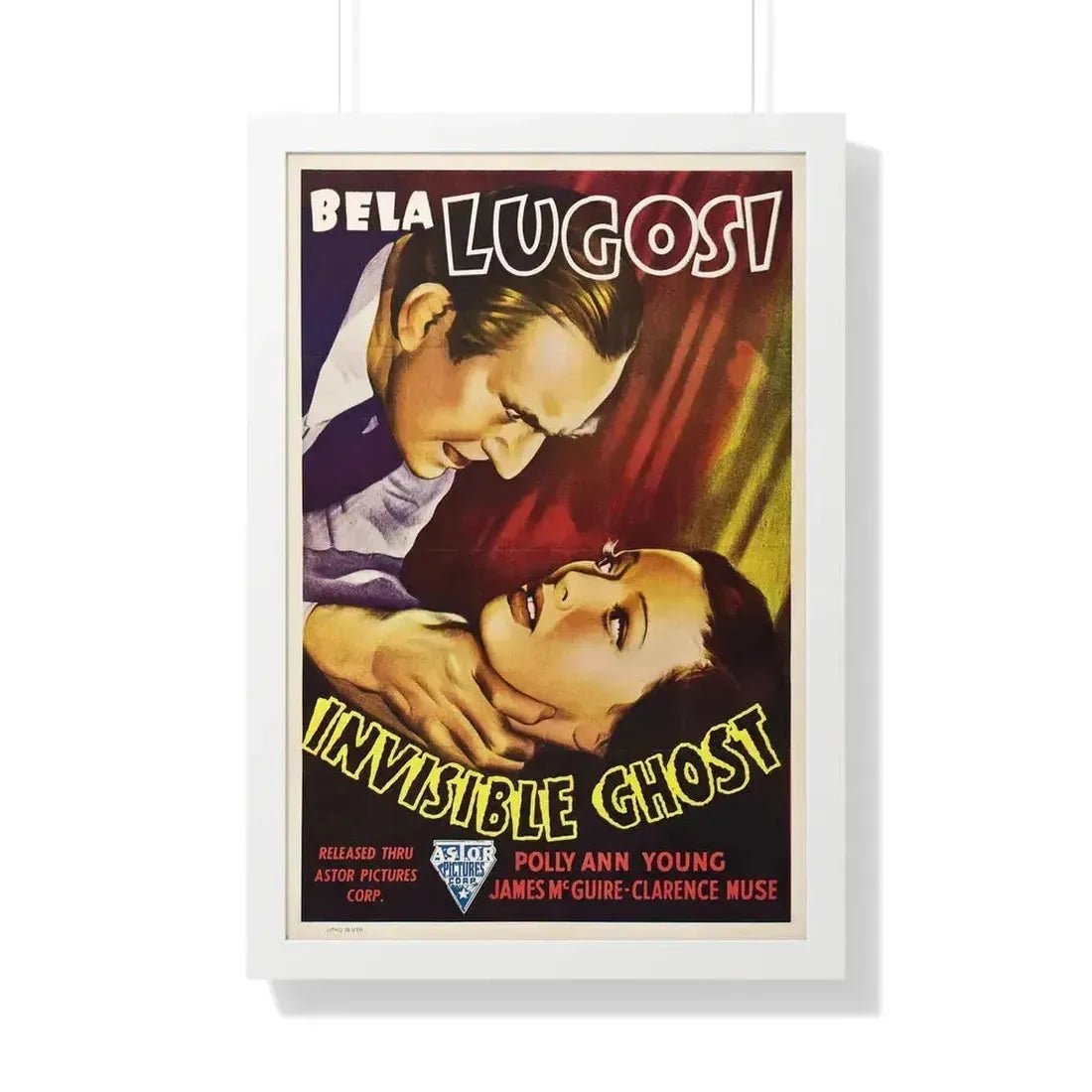 INVISIBLE GHOST 1941 - Framed Movie Poster 20" x 30" White - The Sticker Space