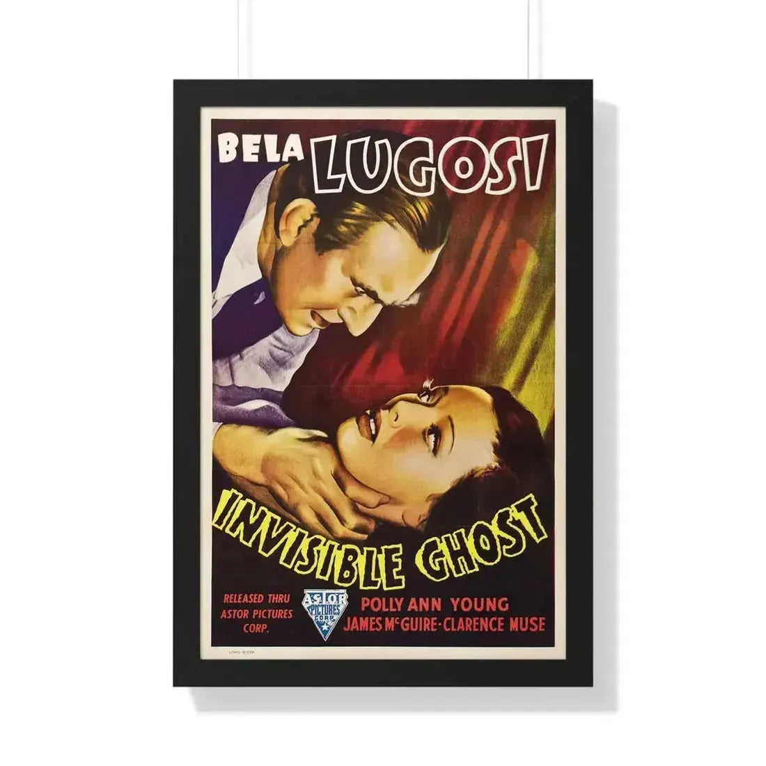 INVISIBLE GHOST 1941 - Framed Movie Poster - The Sticker Space