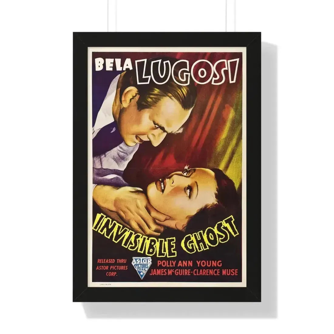 INVISIBLE GHOST 1941 - Framed Movie Poster - The Sticker Space