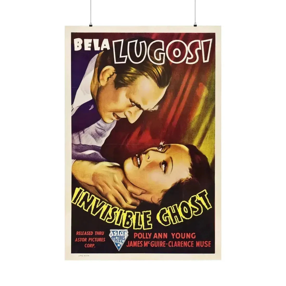 INVISIBLE GHOST 1941 - Paper Movie Poster 36" x 54" Matte - The Sticker Space