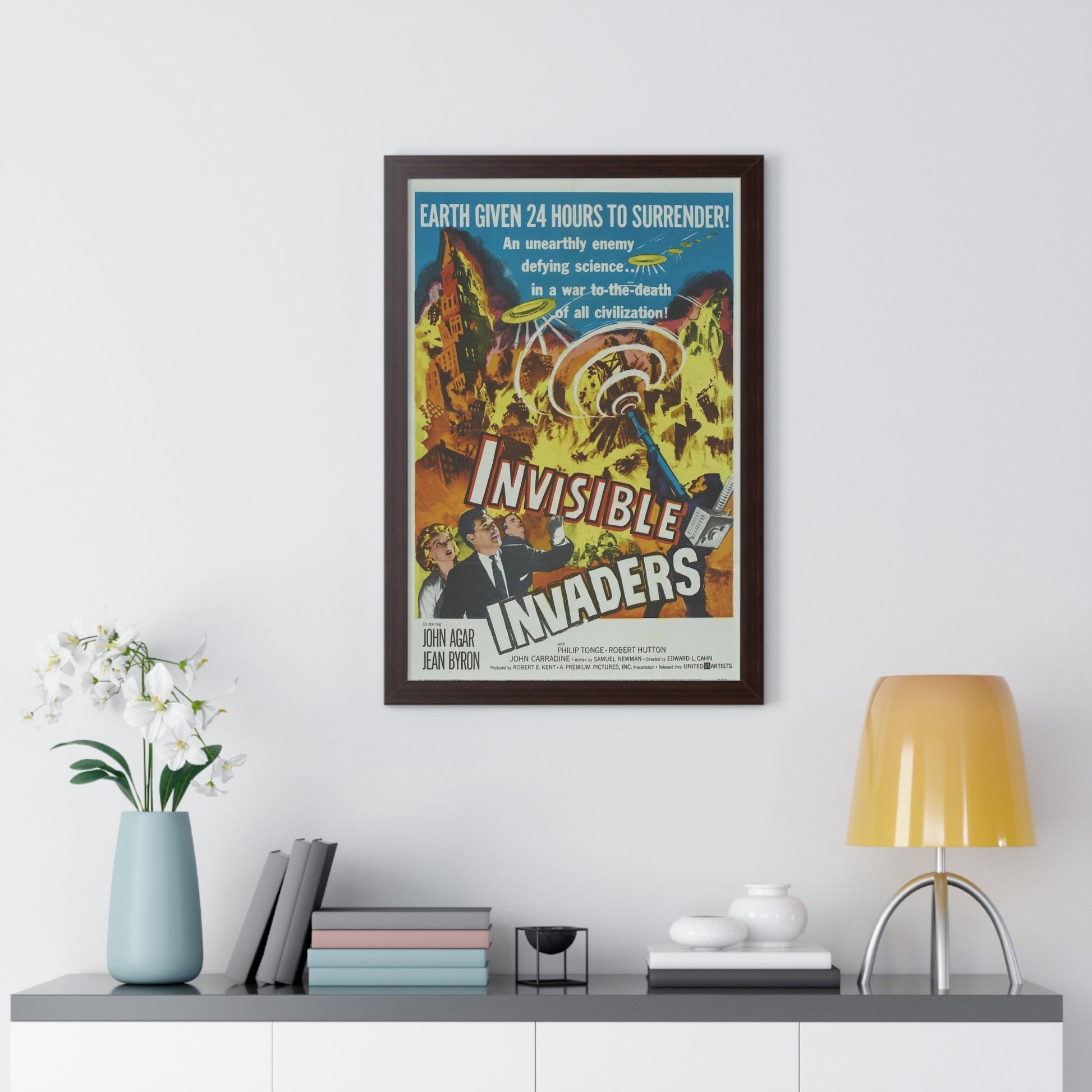 INVISIBLE INVADERS 1959 - Framed Movie Poster-The Sticker Space