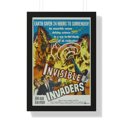 INVISIBLE INVADERS 1959 - Framed Movie Poster-16″ x 24″-The Sticker Space