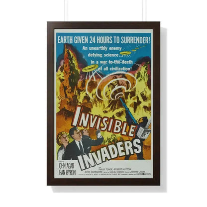 INVISIBLE INVADERS 1959 - Framed Movie Poster - The Sticker Space