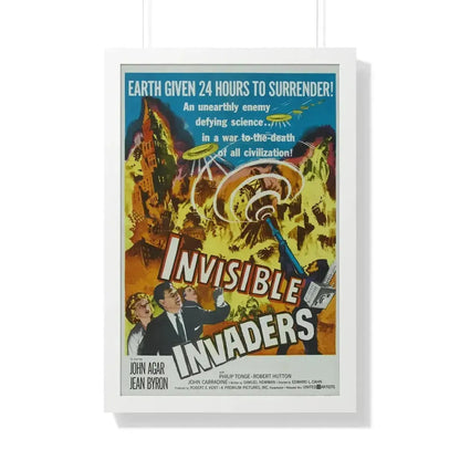 INVISIBLE INVADERS 1959 - Framed Movie Poster - The Sticker Space