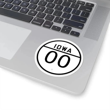 Iowa 00 1926 template (Iowa) (Road Sign) STICKER Vinyl Kiss-Cut Decal - The Sticker Space