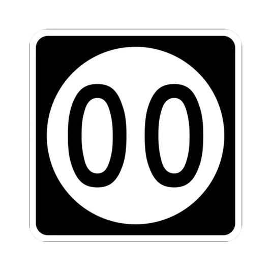 Iowa 00 (Iowa) (Road Sign) STICKER Vinyl Kiss-Cut Decal 2 Inch White - The Sticker Space