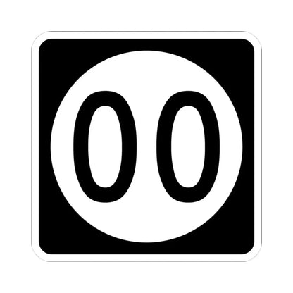 Iowa 00 (Iowa) (Road Sign) STICKER Vinyl Kiss-Cut Decal 3 Inch White - The Sticker Space