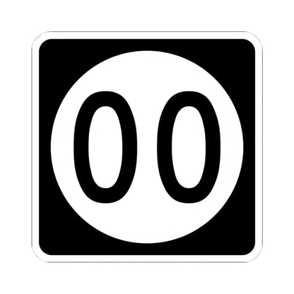 Iowa 00 (Iowa) (Road Sign) STICKER Vinyl Kiss-Cut Decal 4 Inch White - The Sticker Space