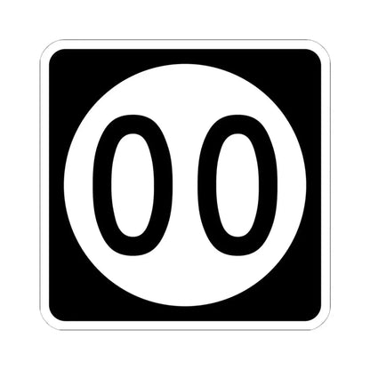 Iowa 00 (Iowa) (Road Sign) STICKER Vinyl Kiss-Cut Decal 6 Inch White - The Sticker Space