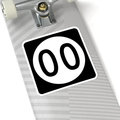 Iowa 00 (Iowa) (Road Sign) STICKER Vinyl Kiss-Cut Decal - The Sticker Space