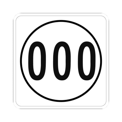 Iowa 000 1948 template (Iowa) (Road Sign) STICKER Vinyl Kiss-Cut Decal 2 Inch White - The Sticker Space