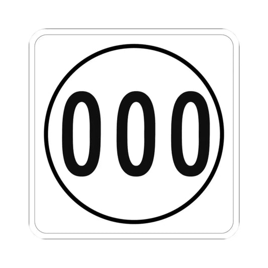 Iowa 000 1948 template (Iowa) (Road Sign) STICKER Vinyl Kiss-Cut Decal 2 Inch White - The Sticker Space