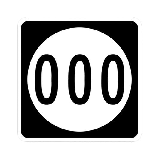 Iowa 000 (Iowa) (Road Sign) STICKER Vinyl Kiss-Cut Decal 2 Inch White - The Sticker Space