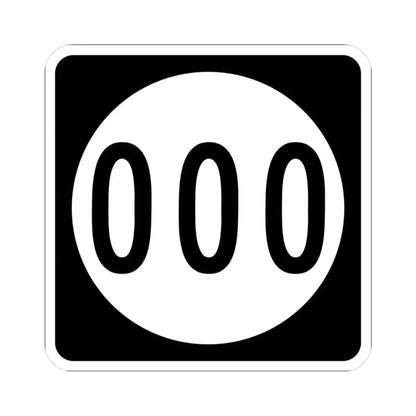 Iowa 000 (Iowa) (Road Sign) STICKER Vinyl Kiss-Cut Decal 3 Inch White - The Sticker Space