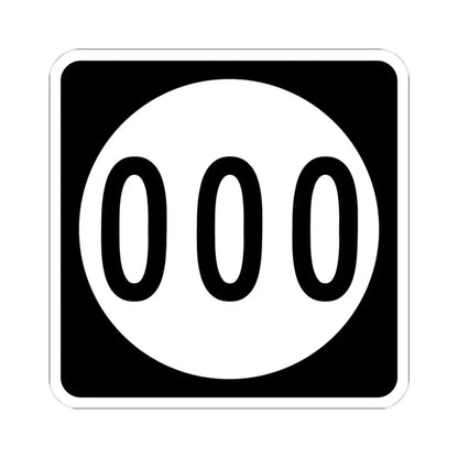 Iowa 000 (Iowa) (Road Sign) STICKER Vinyl Kiss-Cut Decal 4 Inch White - The Sticker Space