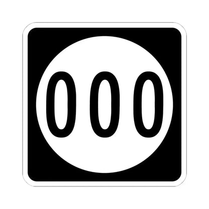 Iowa 000 (Iowa) (Road Sign) STICKER Vinyl Kiss-Cut Decal 6 Inch White - The Sticker Space