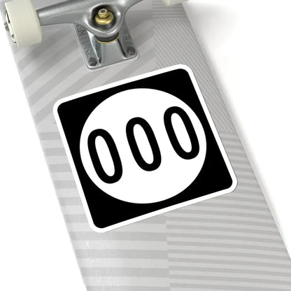 Iowa 000 (Iowa) (Road Sign) STICKER Vinyl Kiss-Cut Decal - The Sticker Space