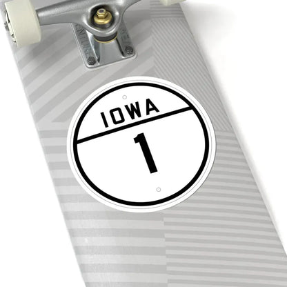 Iowa 1 1926 (Iowa) (Road Sign) STICKER Vinyl Kiss-Cut Decal - The Sticker Space