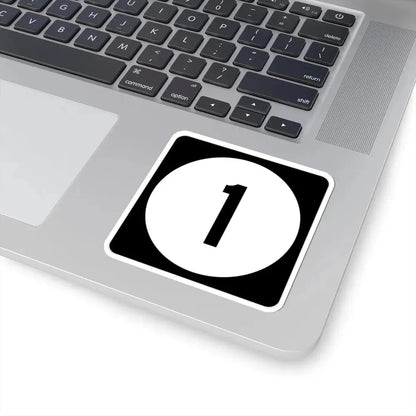 Iowa 1 (Iowa) (Road Sign) STICKER Vinyl Kiss-Cut Decal - The Sticker Space