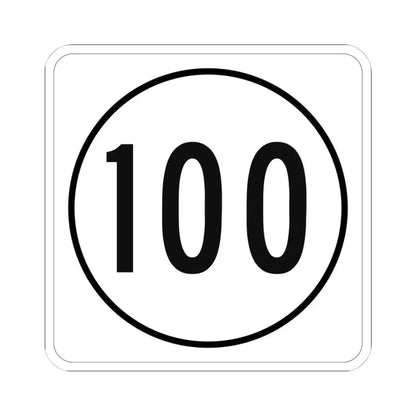 Iowa 100 1948 (Iowa) (Road Sign) STICKER Vinyl Kiss-Cut Decal 4 Inch White - The Sticker Space