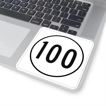 Iowa 100 1948 (Iowa) (Road Sign) STICKER Vinyl Kiss-Cut Decal - The Sticker Space