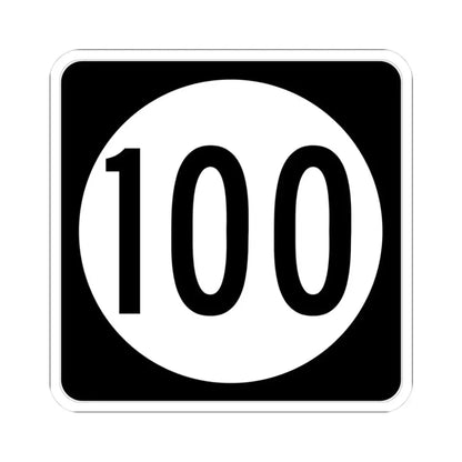 Iowa 100 (Iowa) (Road Sign) STICKER Vinyl Kiss-Cut Decal 3 Inch White - The Sticker Space