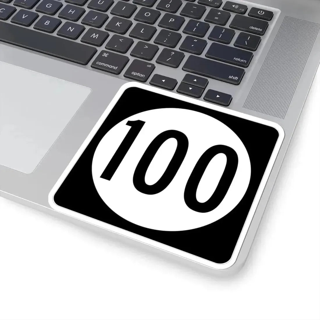 Iowa 100 (Iowa) (Road Sign) STICKER Vinyl Kiss-Cut Decal - The Sticker Space