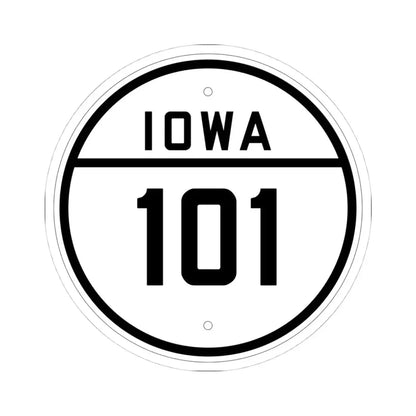 Iowa 101 1926 (Iowa) (Road Sign) STICKER Vinyl Kiss-Cut Decal 4 Inch White - The Sticker Space