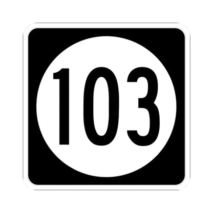 Iowa 103 (Iowa) (Road Sign) STICKER Vinyl Kiss-Cut Decal 2 Inch White - The Sticker Space