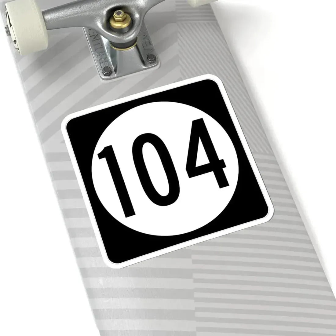 Iowa 104 (Iowa) (Road Sign) STICKER Vinyl Kiss-Cut Decal - The Sticker Space