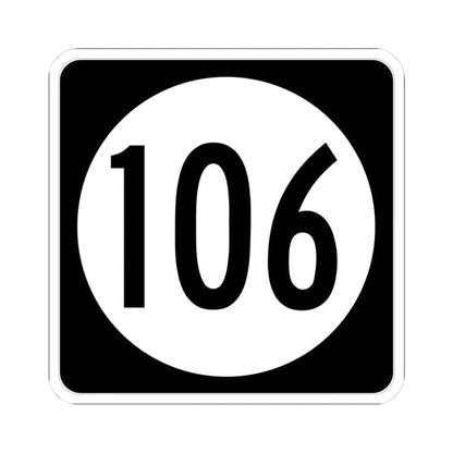Iowa 106 (Iowa) (Road Sign) STICKER Vinyl Kiss-Cut Decal 3 Inch White - The Sticker Space