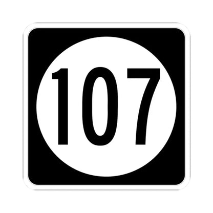 Iowa 107 (Iowa) (Road Sign) STICKER Vinyl Kiss-Cut Decal 2 Inch White - The Sticker Space