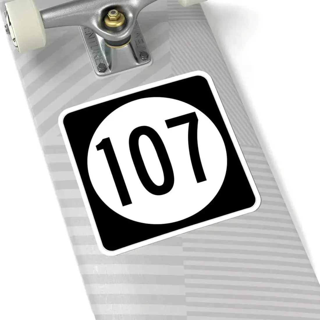 Iowa 107 (Iowa) (Road Sign) STICKER Vinyl Kiss-Cut Decal - The Sticker Space