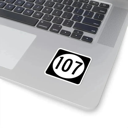 Iowa 107 (Iowa) (Road Sign) STICKER Vinyl Kiss-Cut Decal - The Sticker Space