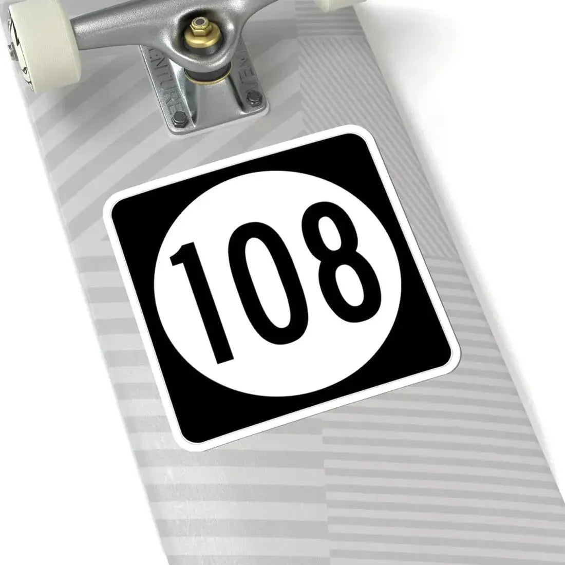 Iowa 108 (Iowa) (Road Sign) STICKER Vinyl Kiss-Cut Decal - The Sticker Space