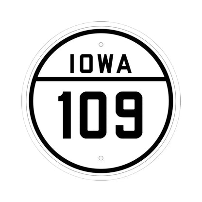 Iowa 109 1926 (Iowa) (Road Sign) STICKER Vinyl Kiss-Cut Decal 4 Inch White - The Sticker Space