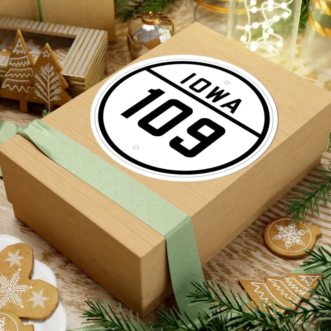 Iowa 109 1926 (Iowa) (Road Sign) STICKER Vinyl Kiss-Cut Decal - The Sticker Space