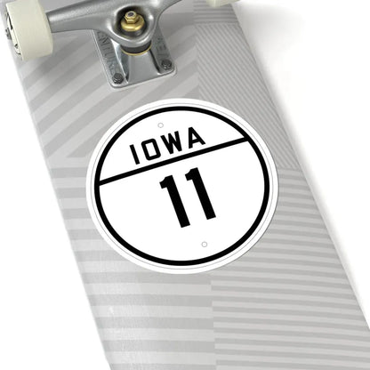 Iowa 11 1926 (Iowa) (Road Sign) STICKER Vinyl Kiss-Cut Decal - The Sticker Space