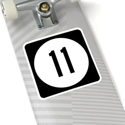 Iowa 11 (Iowa) (Road Sign) STICKER Vinyl Kiss-Cut Decal - The Sticker Space