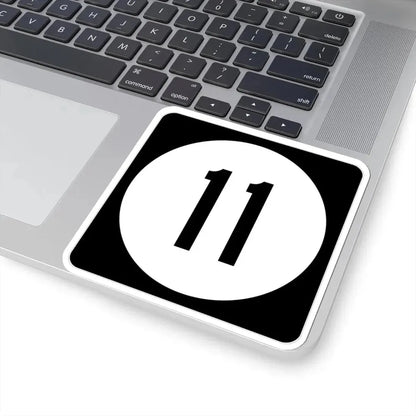 Iowa 11 (Iowa) (Road Sign) STICKER Vinyl Kiss-Cut Decal - The Sticker Space