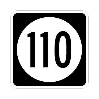 Iowa 110 (Iowa) (Road Sign) STICKER Vinyl Kiss-Cut Decal 3 Inch White - The Sticker Space