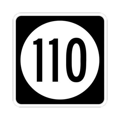 Iowa 110 (Iowa) (Road Sign) STICKER Vinyl Kiss-Cut Decal 4 Inch White - The Sticker Space