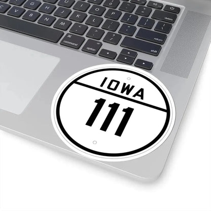 Iowa 111 1926 (Iowa) (Road Sign) STICKER Vinyl Kiss-Cut Decal - The Sticker Space