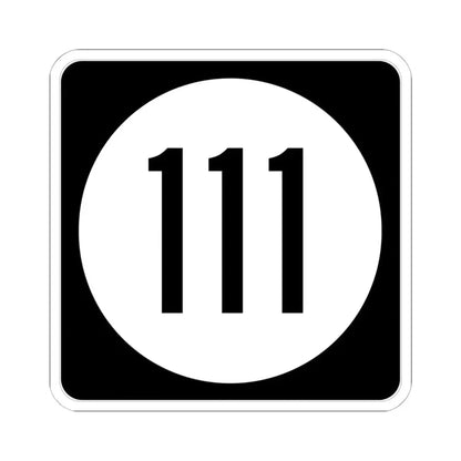 Iowa 111 (Iowa) (Road Sign) STICKER Vinyl Kiss-Cut Decal 6 Inch White - The Sticker Space